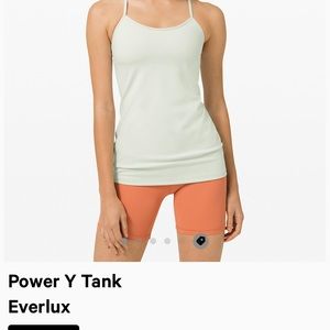 Lululemon power y tank in white
